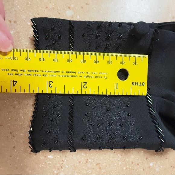 Casual Corner Silk‎ Shirt Black Size 10 Button Down Long Sleeve - Picture 11 of 14